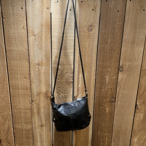 Vintage Fossil 10” bucket cross body purse black - Picture 7 of 7